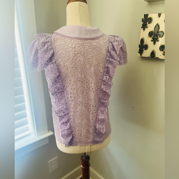 Alice + Olivia Eyelet blouse! - Picture 2 of 3